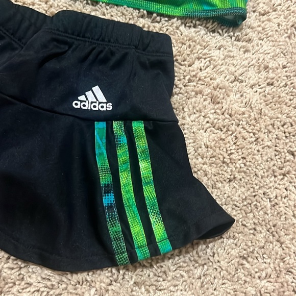 adidas 2T tennis outfit green print - Picture 6 of 7